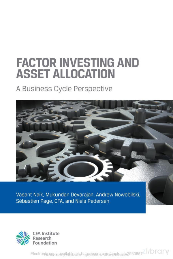 Factor Investing And Asset Allocation A Business Cycle Perspective Vasant Naik