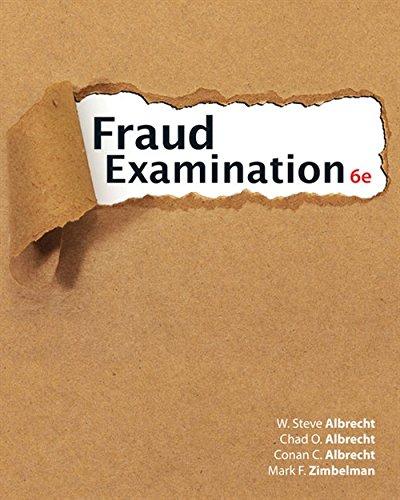 Fraud Examination 6th Edition 6th Albrecht W Steve Albrecht
