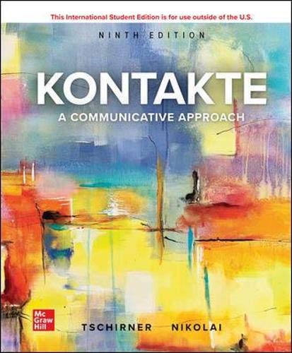 Kontakte 9th Edition Tschirner Nikolai