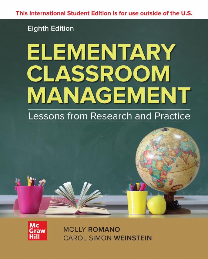 Elementary Classroom Management Lessons From Research And Practice 8th Edition 8th Molly Romano