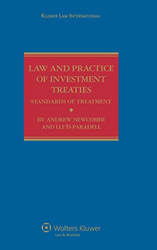 International Investment Treaties Law And Arbitration Kluwer Law International Andrew Newcombe