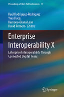 Enterprise Interoperability X Enterprise Interoperability Through Connected Digital Twins Ral Rodrguezrodrguez