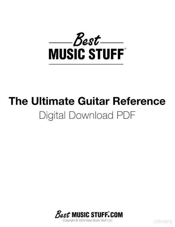 The Ultimate Guitar Reference Poster 13 Page Downloadable Pdf Best Music Stuff