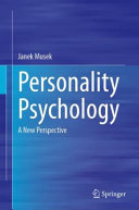 Personality Psychology A New Perspective Janek Musek
