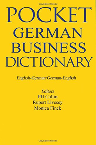 Pocket German Business Dictionary Englishgermangermanenglish 2nd Collin