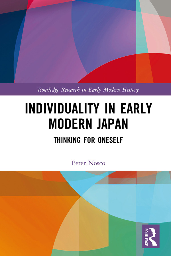 Individuality In Early Modern Japan Nosco Peter