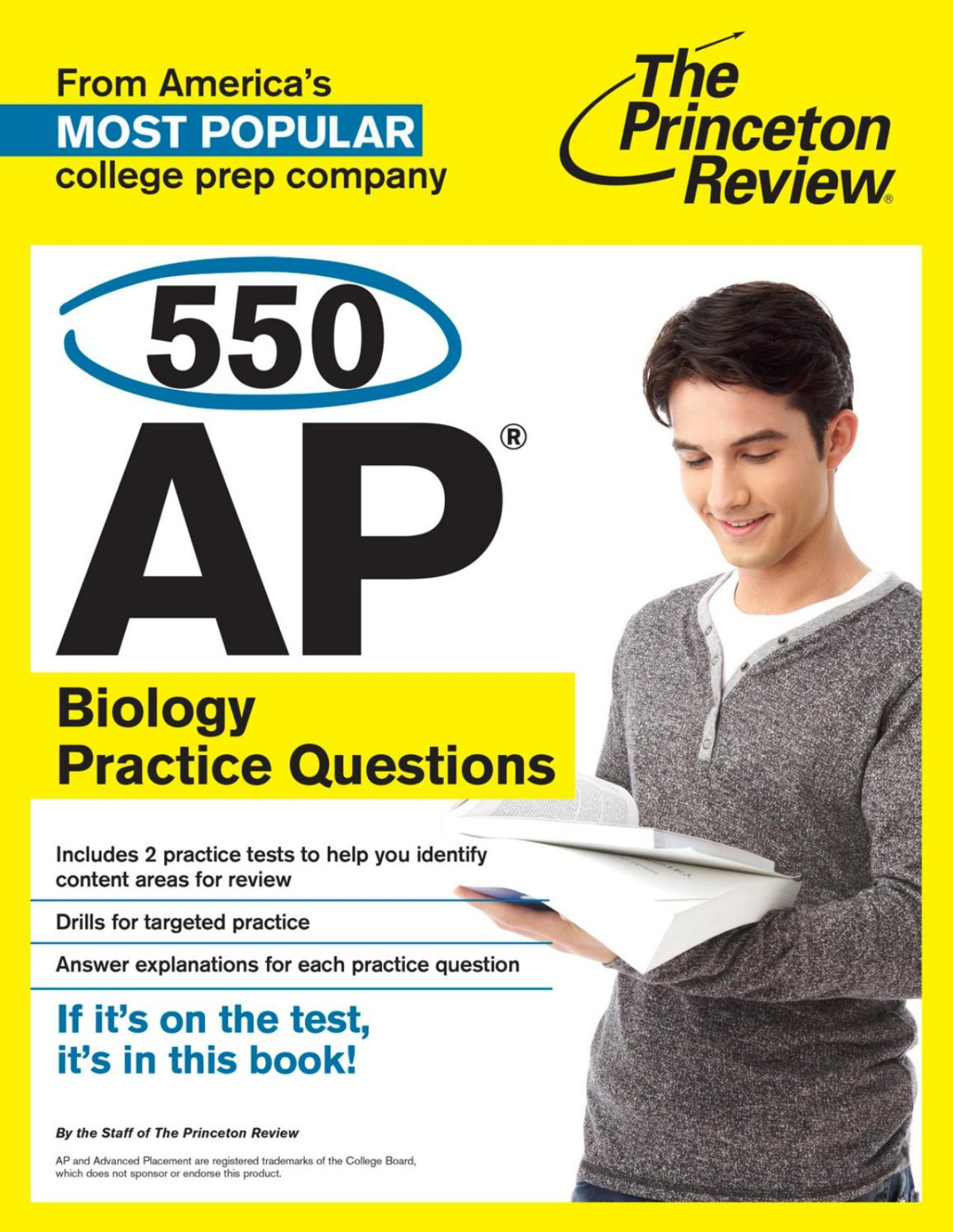 550 Ap Biology Practice Questions Princeton Review