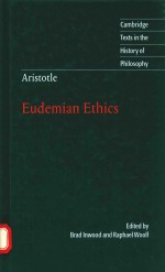 Aristotle Eudemian Ethics Brad Inwood Raphael Woolf