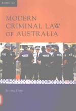 Modern Criminal Law Of Australia Jermy Gans