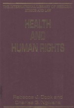 Health And Human Rights Rebecca Jcook And Charles Gngwena