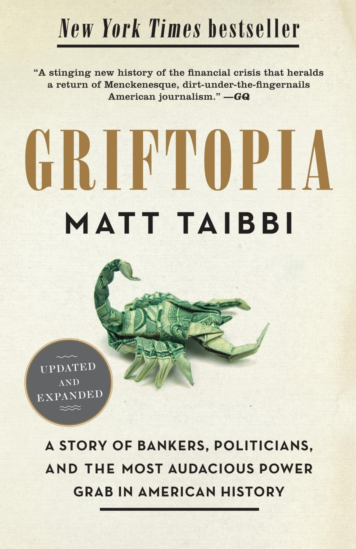 Griftopia 872011 Matt Taibbi