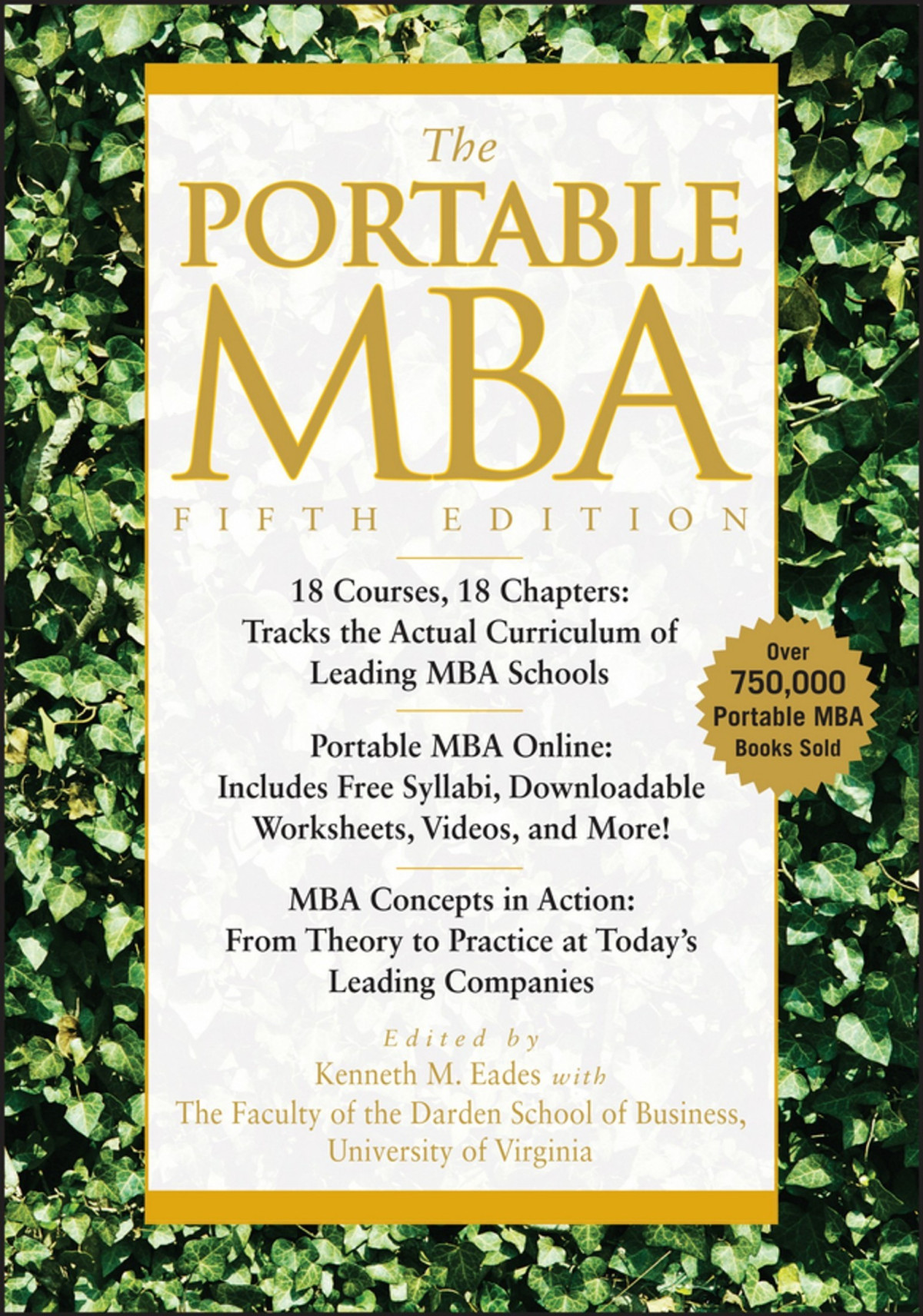 The Portable Mba 5th Edition Kenneth M Eades Timothy M Laseter