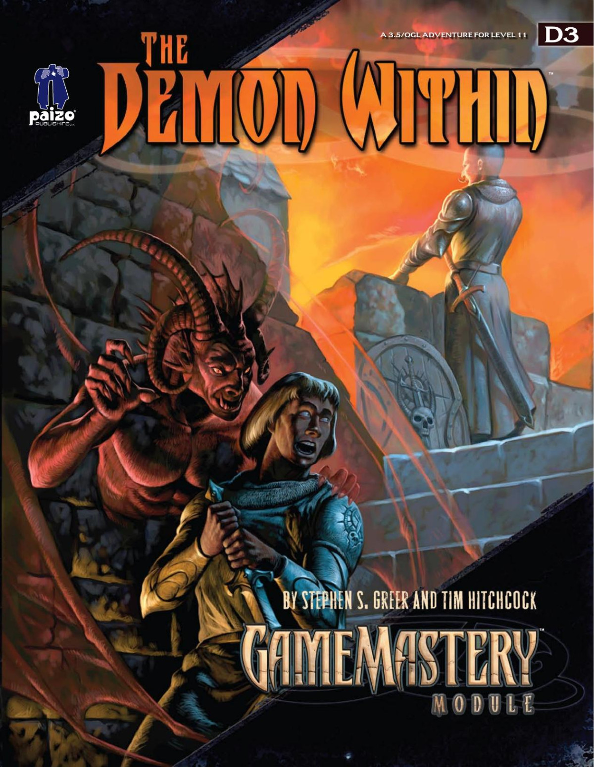 The Demon Within Gamemastery Moudle D3 Dungeon Adventure Stephen S Greer