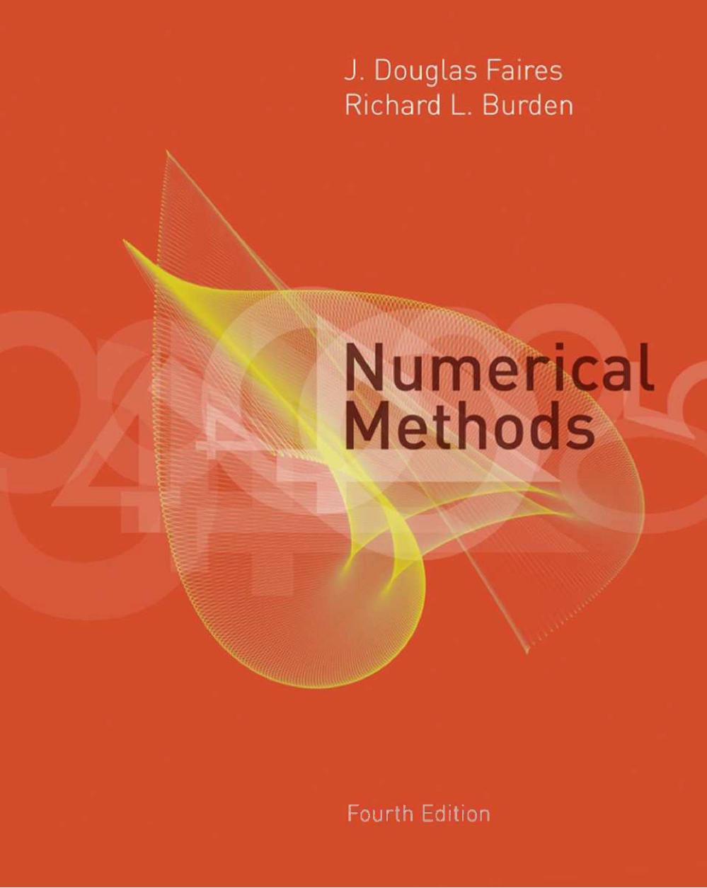 Numerical Methods 4th Edition Faires J Douglas Burden Richard L
