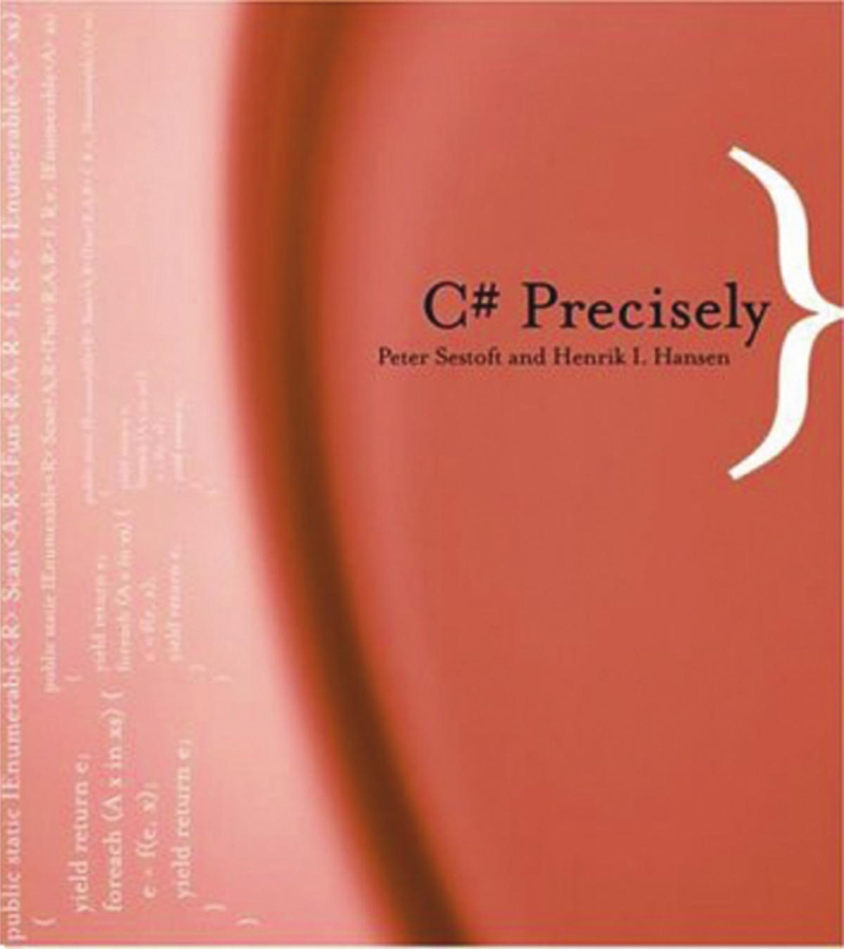 C Precisely Peter Sestoft Henrik I Hansen
