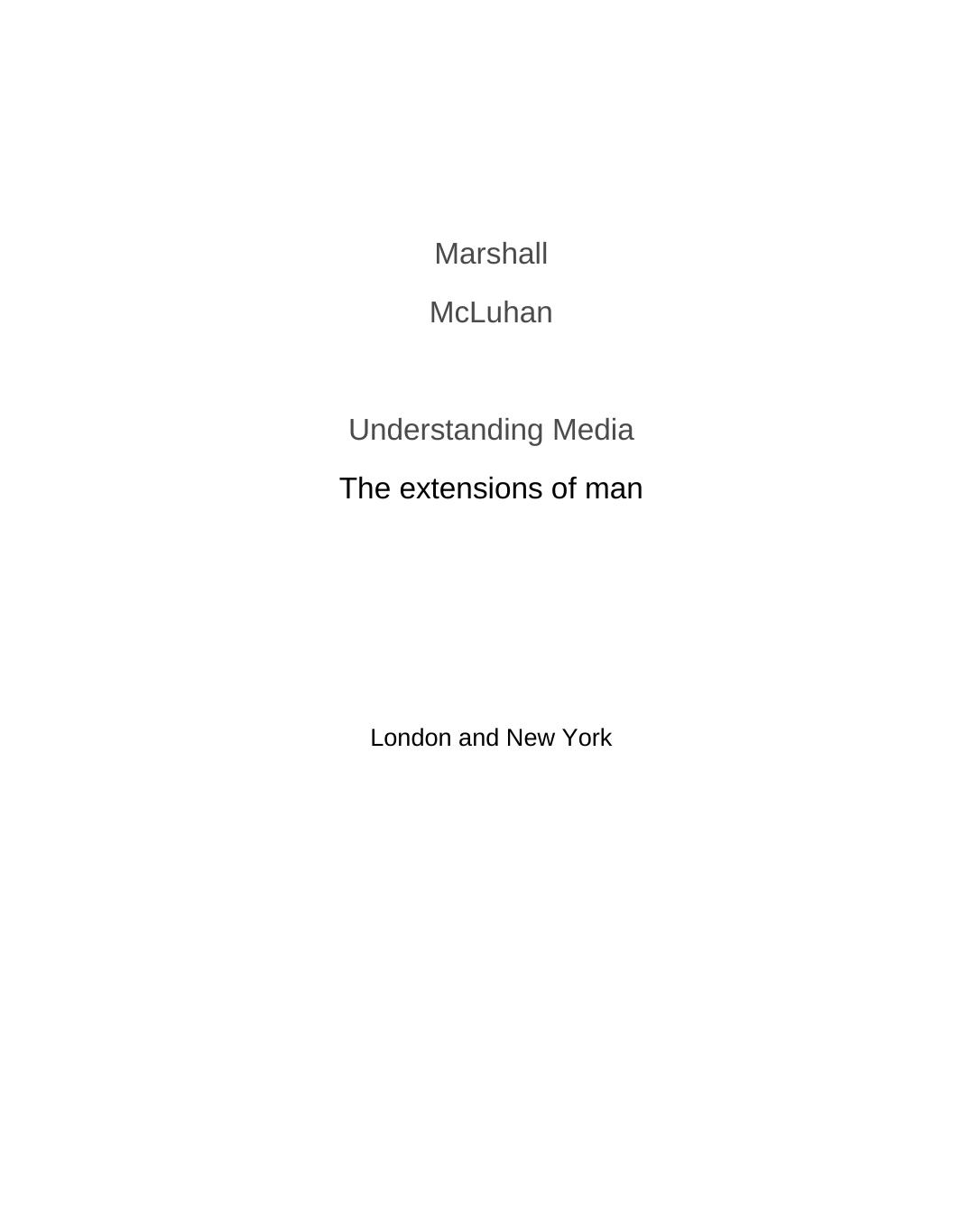 0262631598marshall Mcluhan Lewis H Laphamunderstanding Media The Extensions Of Man Unknown