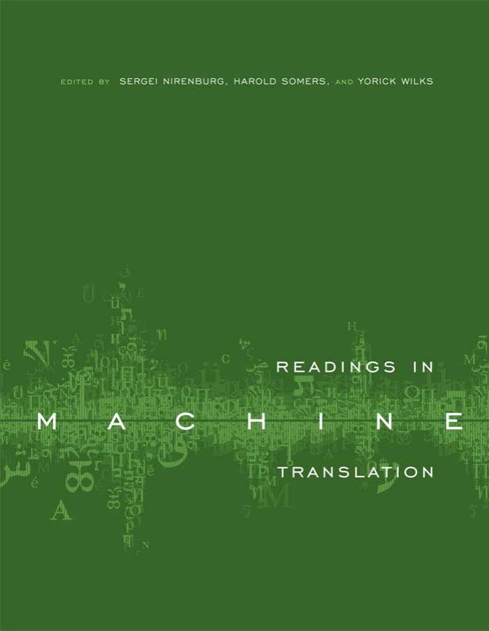 Readings In Machine Translation Nirenburg Sergei Somers H L Wilks