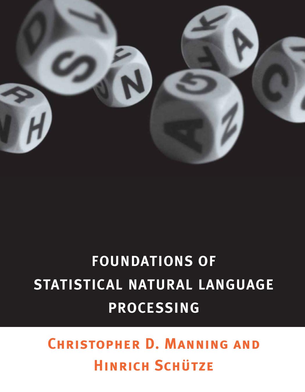 Foundations Of Statistical Natural Language Processing Manning