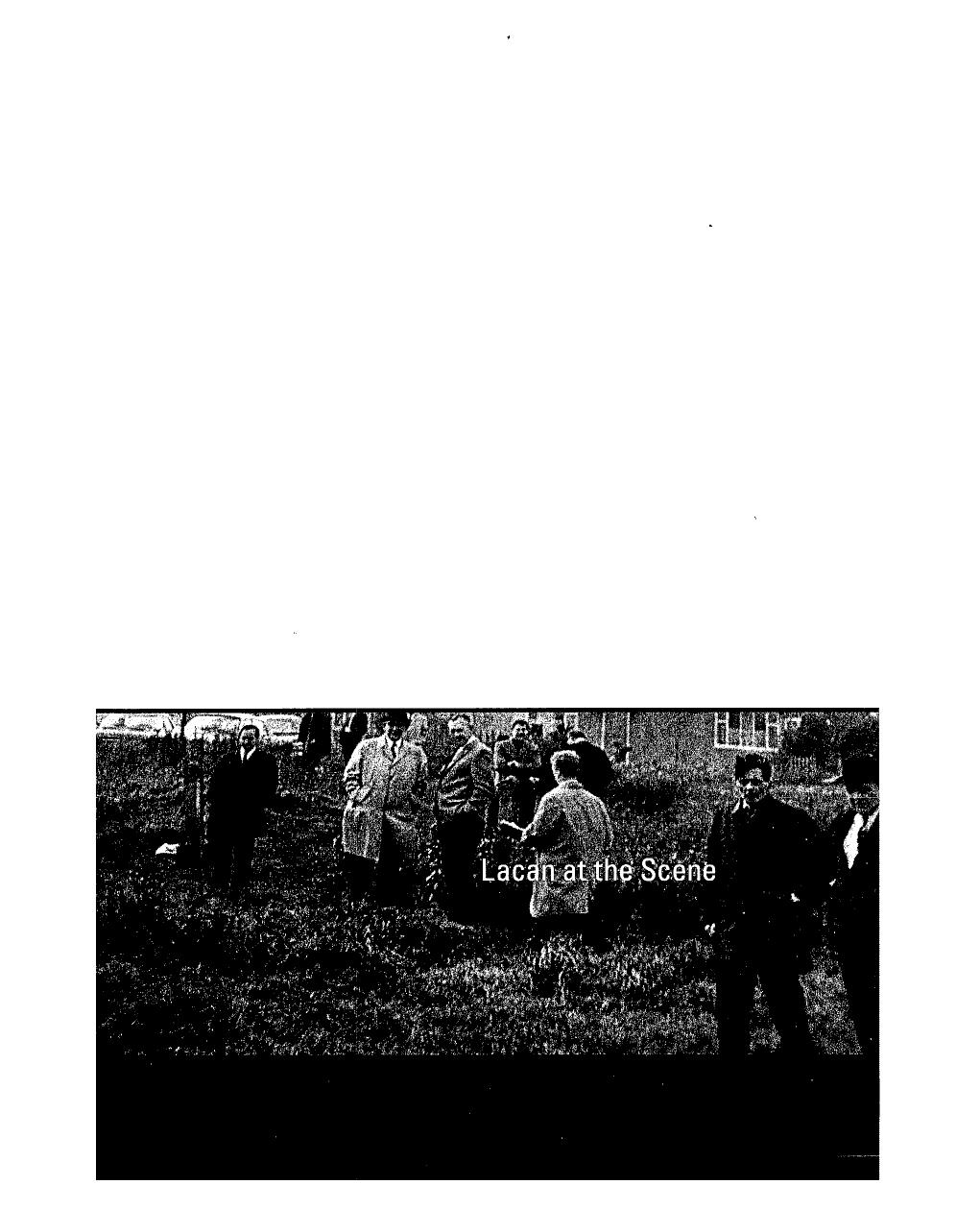 Lacan At The Scene Henry Bond