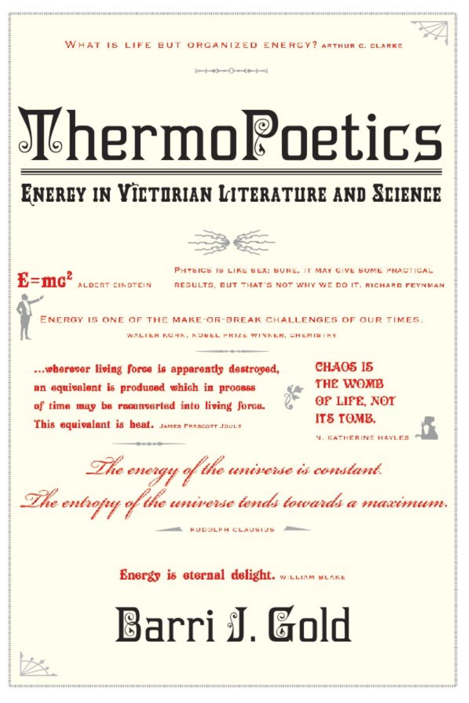 Barri J Gold Thermopoetics Energy In Victorian Literature Science