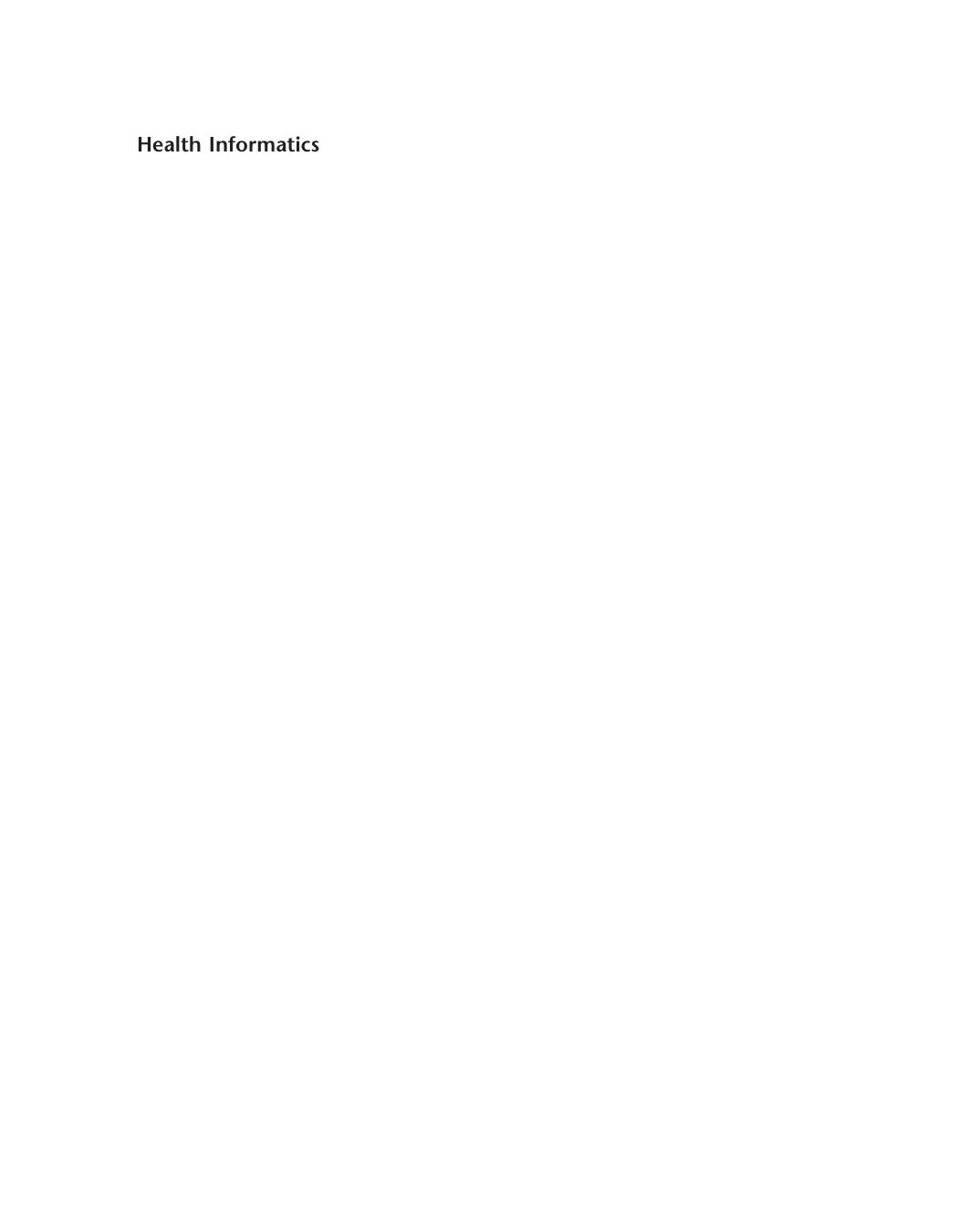 Health Informatics A Patientcentered Approach To Diabetes Barbara M Hayes William Aspray