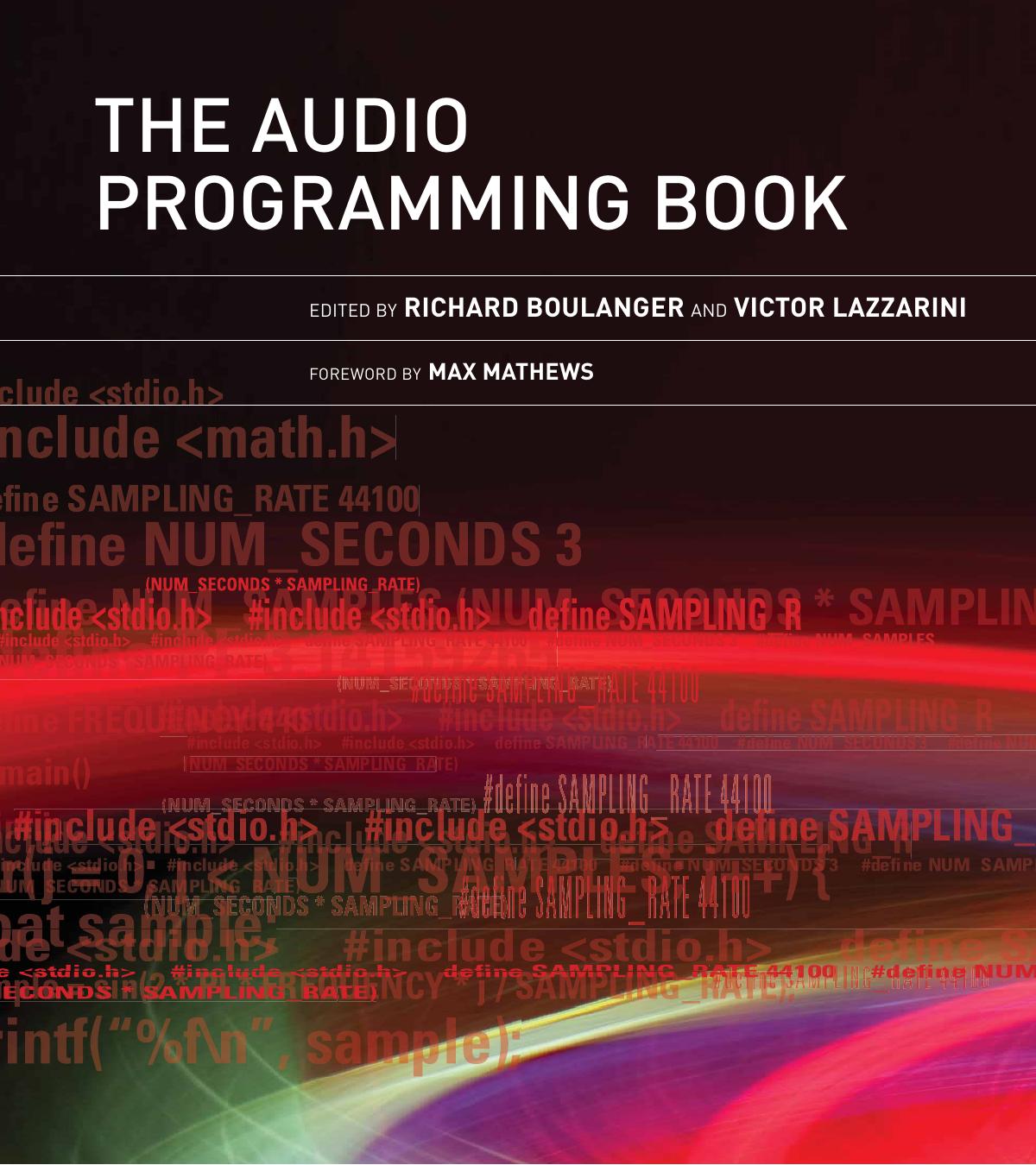 The Audio Programming Book Boulanger Richard Editor Lazzarini