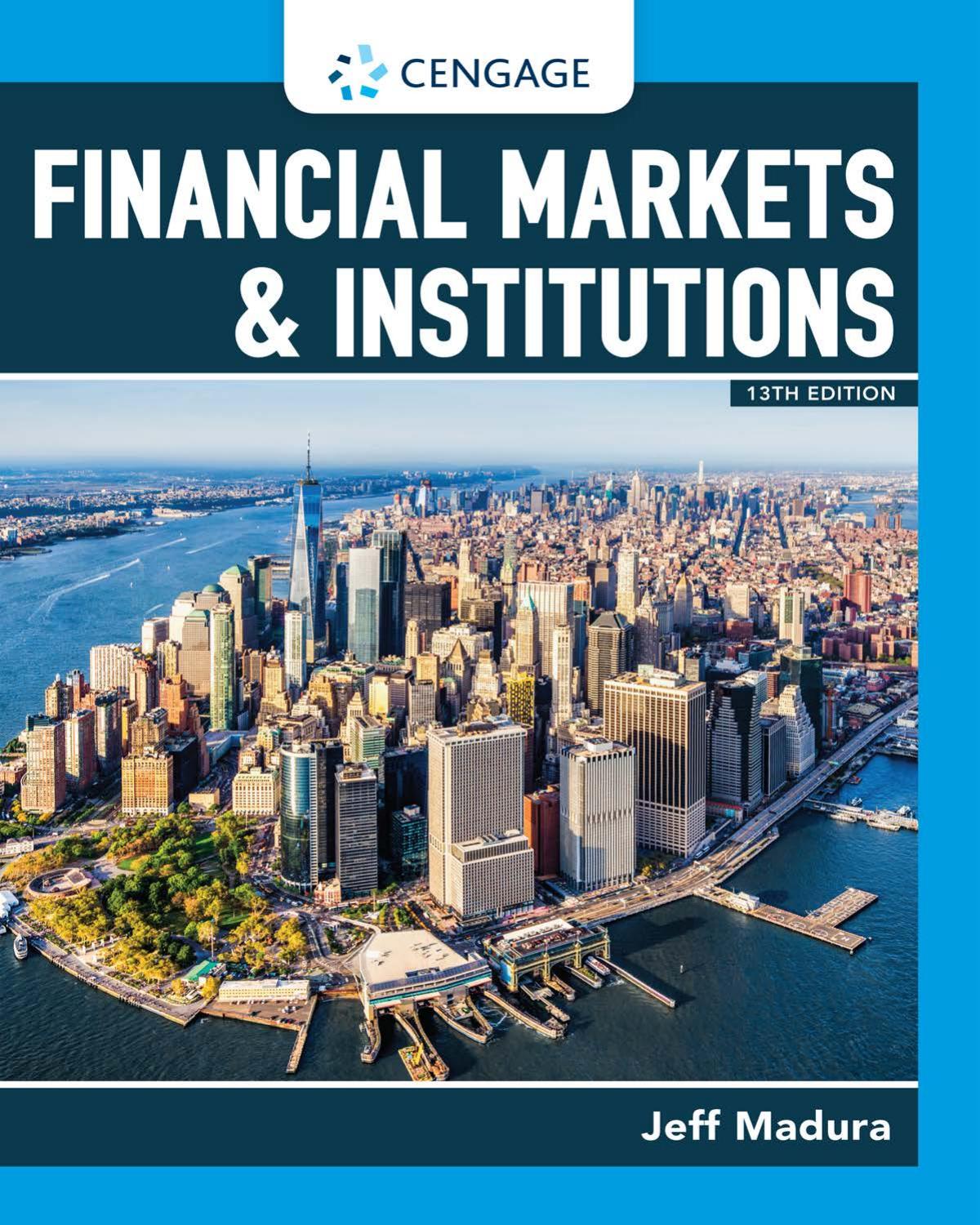 Financial Markets And Institutions Jeff Madura