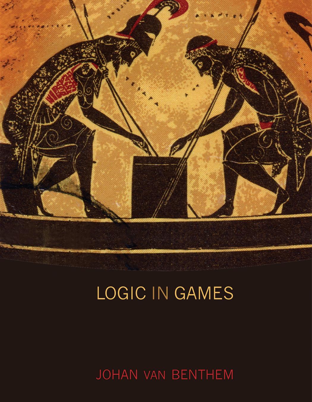 Logic In Games Johan Van Benthem