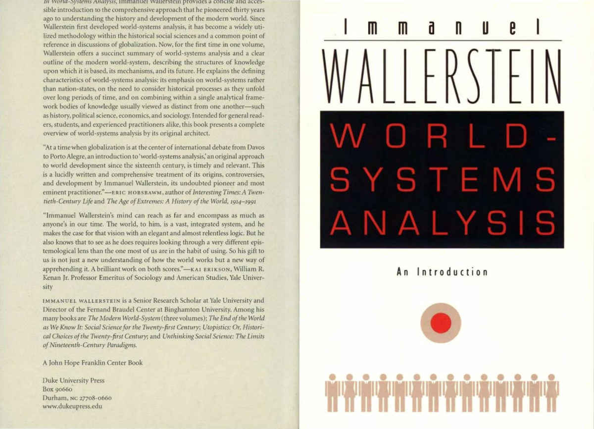 Worldsystems Analysis An Introduction 72804 Immanuel Wallerstein