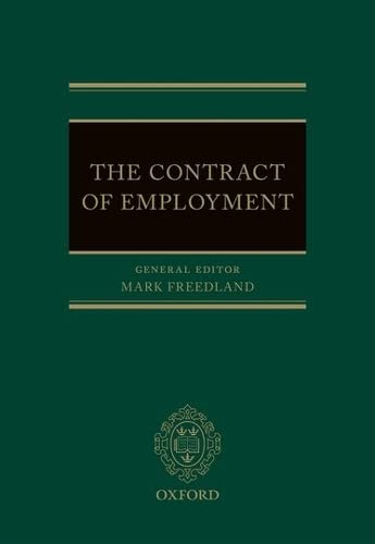 The Contract Of Employment Alan Bogg Mark Freedland