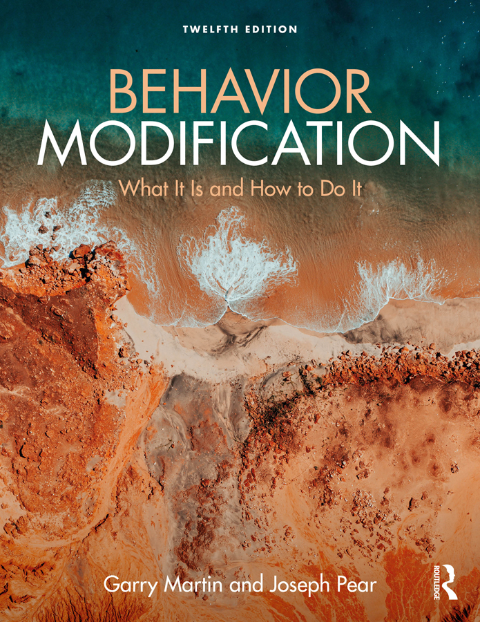 Behavior Modification Garry Martinjoseph J Pear Joseph Pear