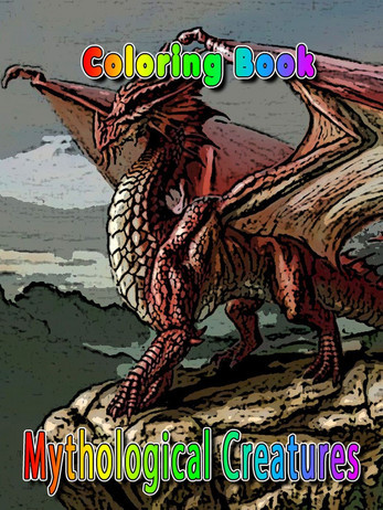 Coloring Book Mythlogical Creatures Ebrahim Shahin