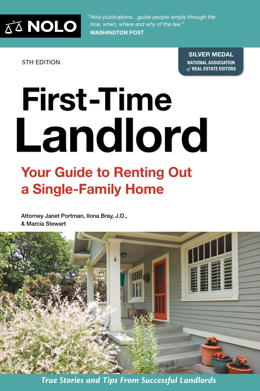 Firsttime Landlord Your Guide To Renting Out A Singlefamily Home Janet Portman Ilona Bray Marcia Stewart