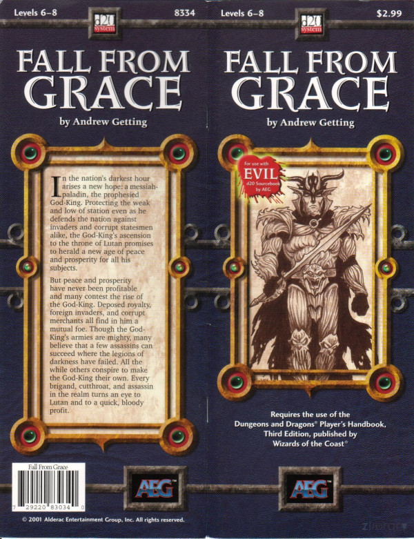 Fall From Grace Dd 30 Level 68 Adventured20 System Andrew Getting