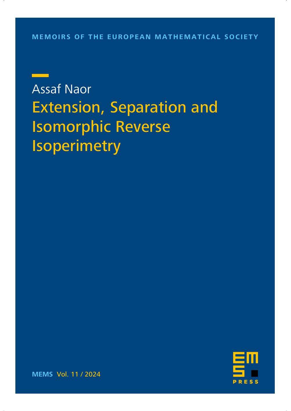 Extension Separation And Isomorphic Reverse Isoperimetry Assaf Naor