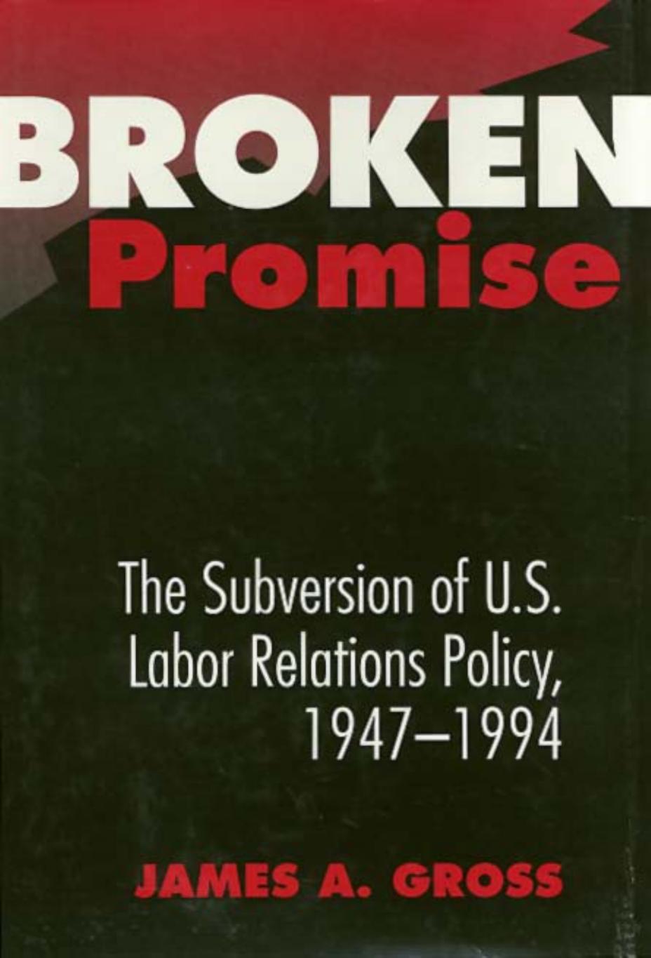 Broken Promise 1st Edition James Gross