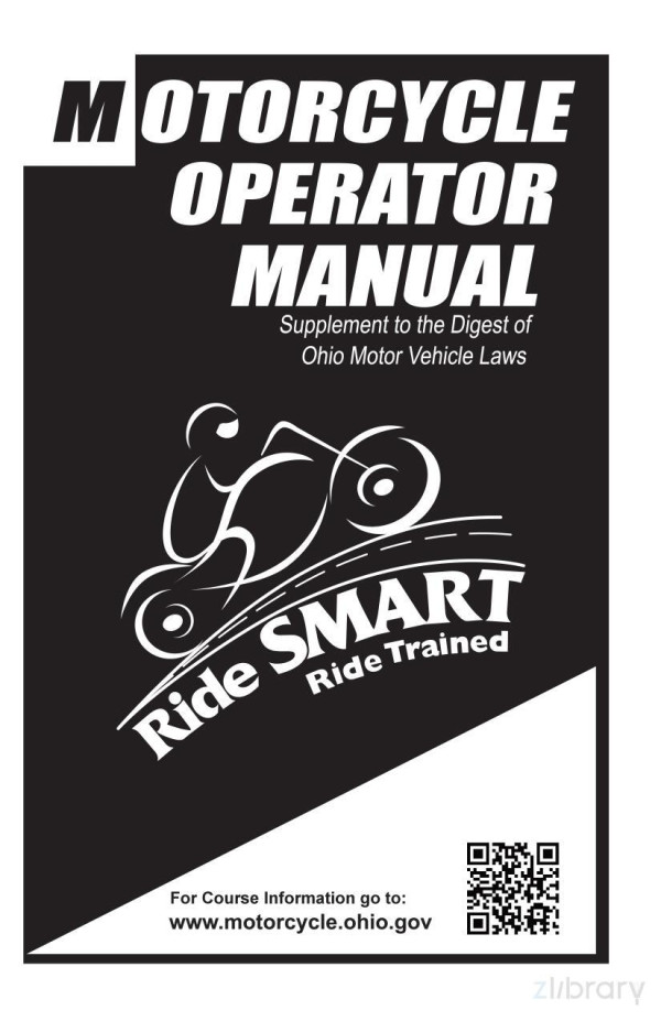 Motorcycle Operator Manual Supplement To The Digest Of Ohio Motor Vehicle Laws Ohio Department Of Public Safety