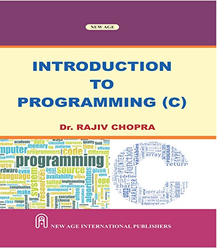 Introduction To Programming C Chopra Rajiv