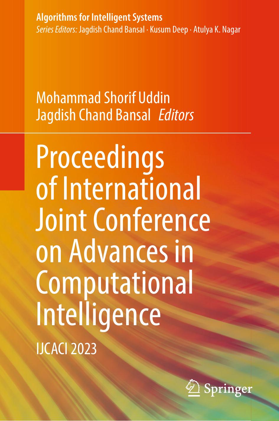 Proceedings Of International Joint Conference On Advances In Computational Intelligence Ijcaci 2023 Mohammad Shorif Uddin