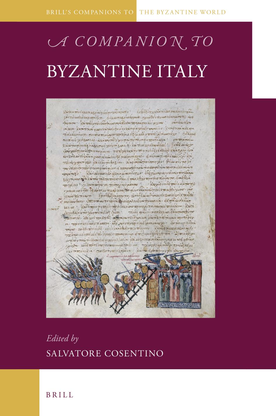 A Companion To Byzantine Italy Salvatore Cosentino
