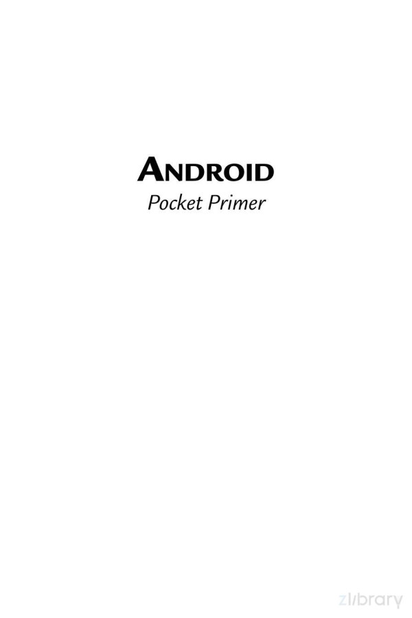 Android Pocket Primer Papcdr Oswald Campesato