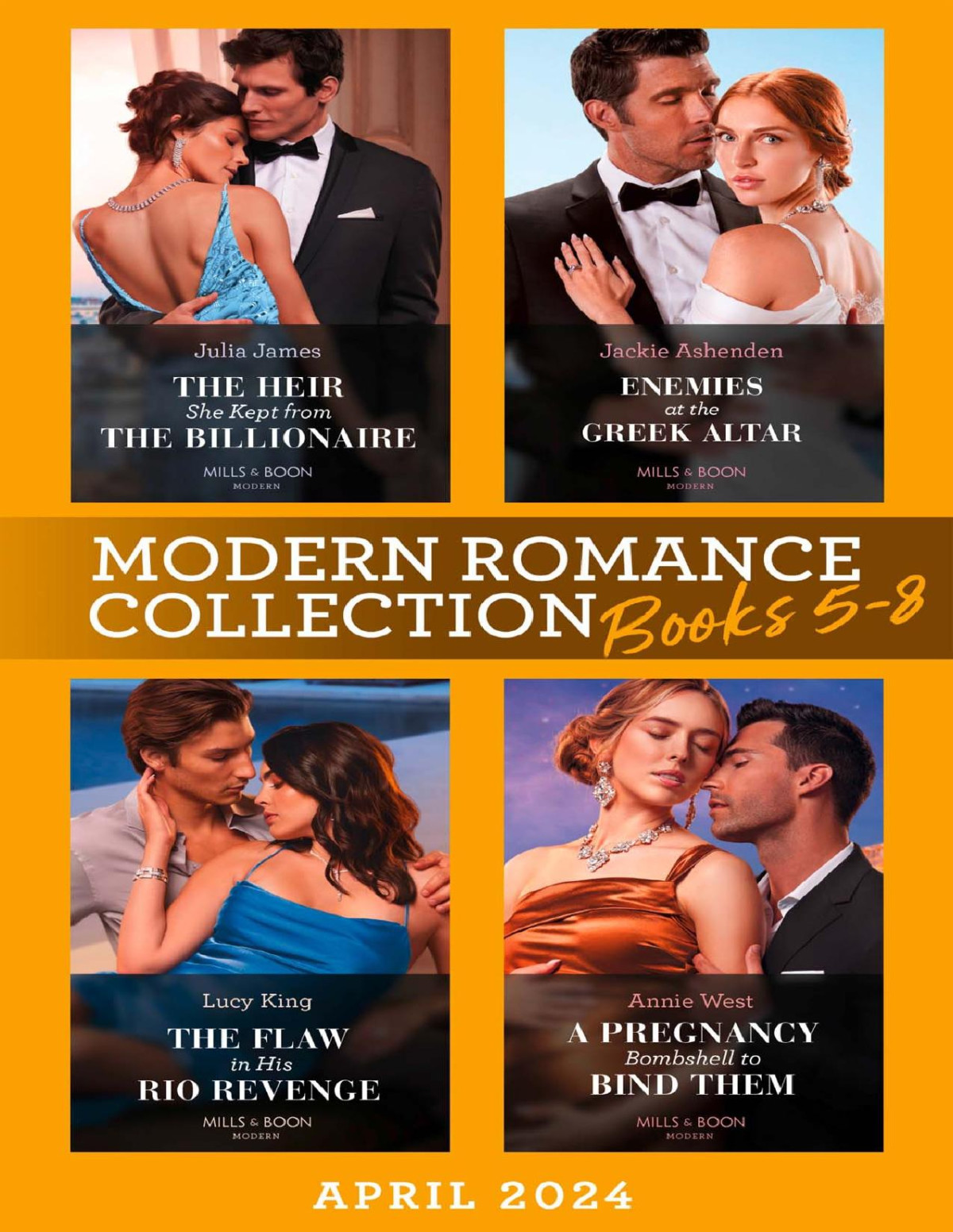 Modern Romance Collection April 2024 Books 58 Julia James Jackie Ashenden Lucy King Annie West
