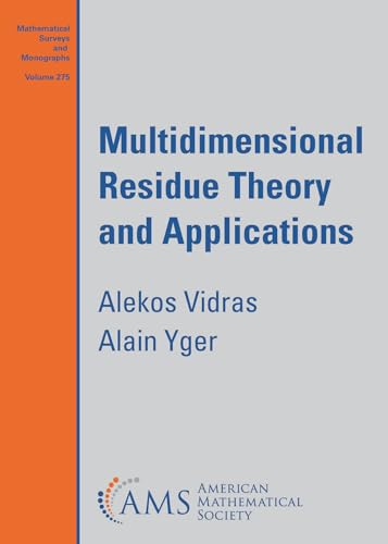 Multidimensional Residue Theory And Applications 2023th Edition Alekos Vidras