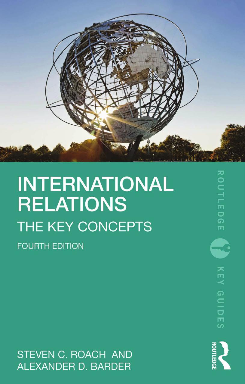 International Relations The Key Concepts Fourth Edition 4th Edition Steven C Roach