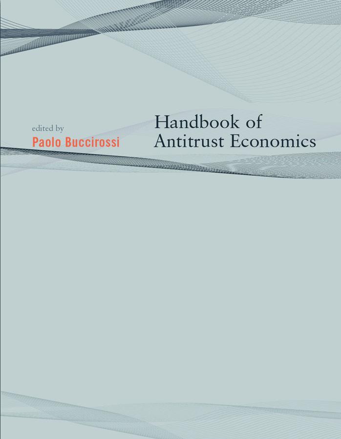 Handbook Of Antitrust Economics Buccirossi Paolo