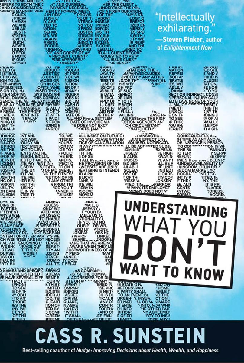 Too Much Information Understanding What You Dont Want To Know Cass R Sunstein