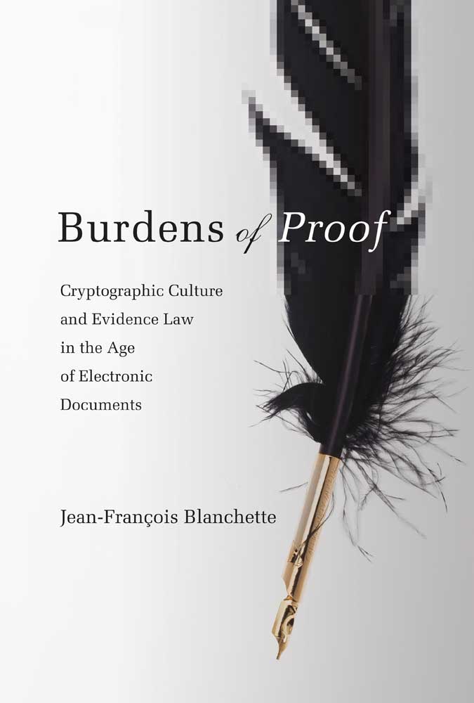 Burdens Of Proof Jeanfranois Blanchette