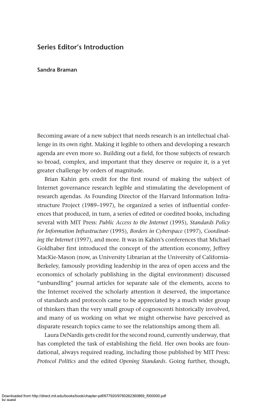 Researching Internet Governance Methods Frameworks Futures Laura Denardis Derrick L Cogburn Nanette S Levinson Francesca Musiani