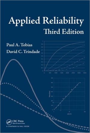 Applied Reliability Third Edition 3rd Edition Paul A Tobias