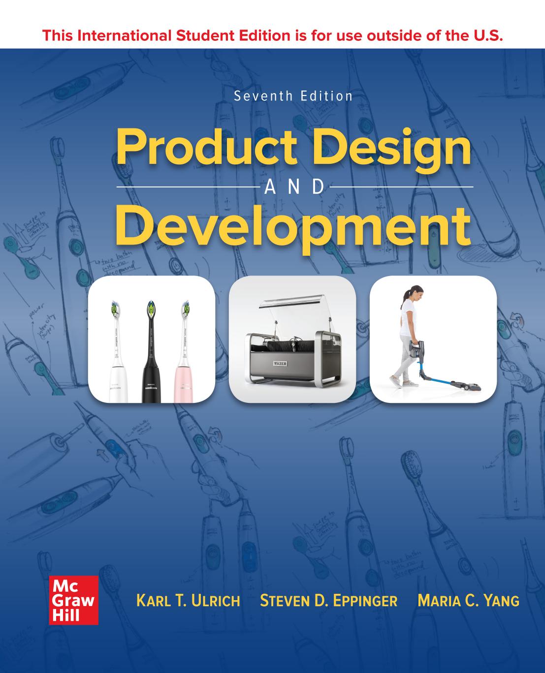Ise Product Design And Development Karl Ulrich Steven D Eppinger Maria C Yang